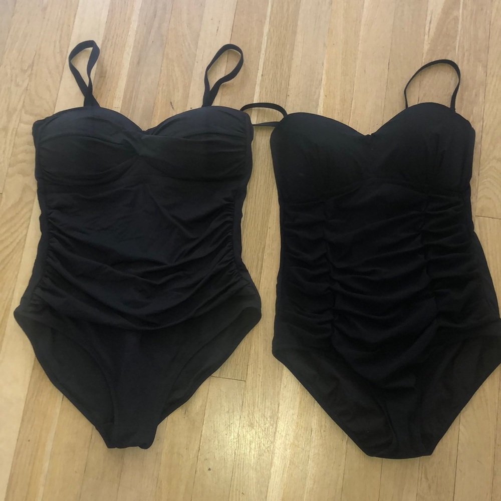 Lot of Black slimming bathing suits size 12
